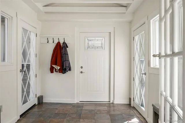 a view of an entryway door
