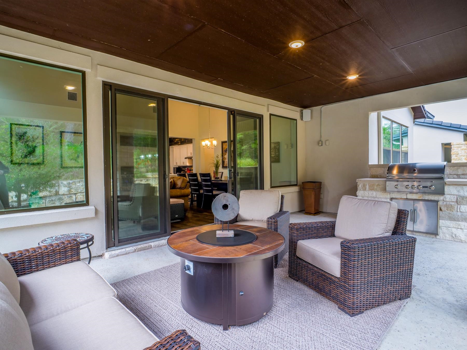 115 Rivalto Drive Horseshoe Bay, TX 78657 - Photo 26 of 29 a living room with couch and a large window