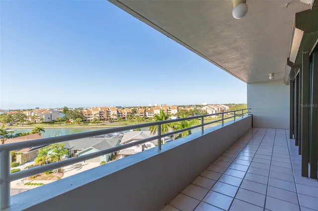 a view of a city and ocean view