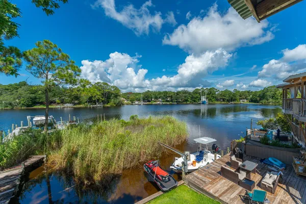 a lake view with a sitting space and a lake view