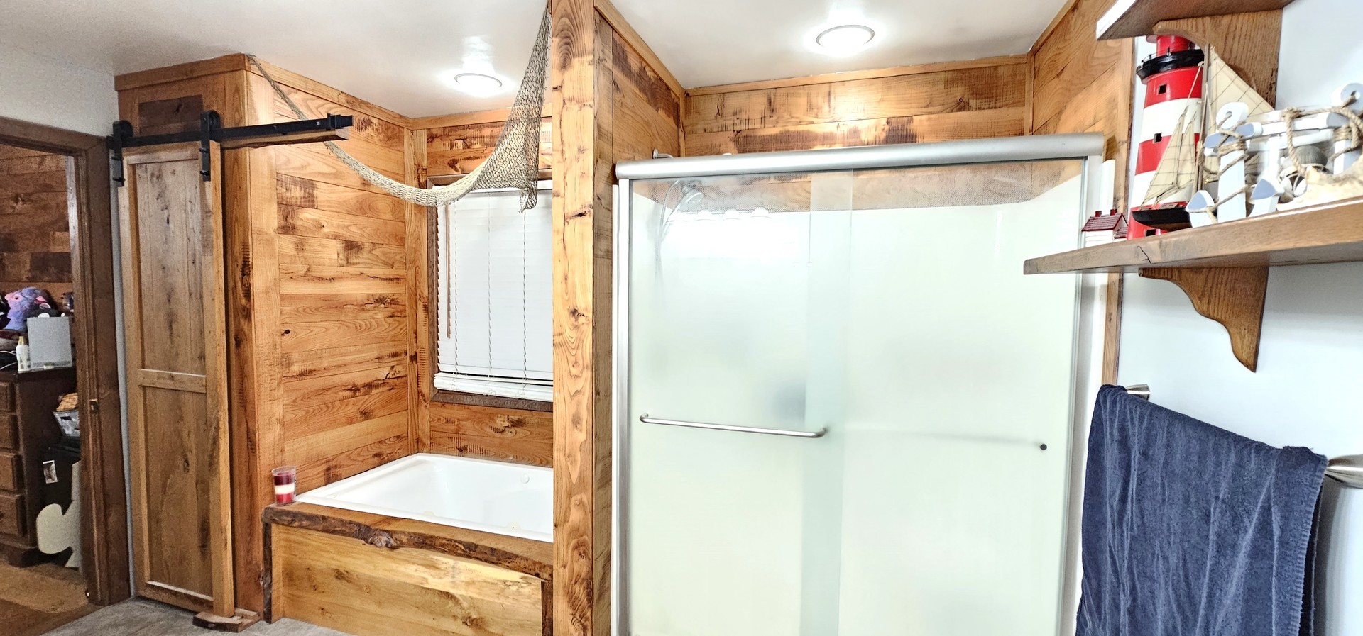 22116 Southwest Frontage Road Shorewood, IL 60404 - Photo 20 of 35 a bathroom with a shower and a sink