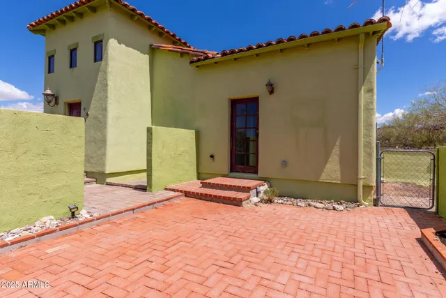 a front view of a house