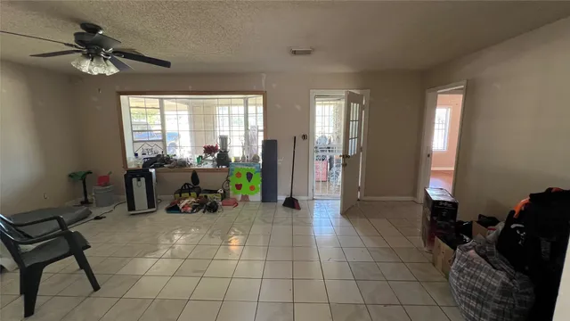 a room with furniture and a window