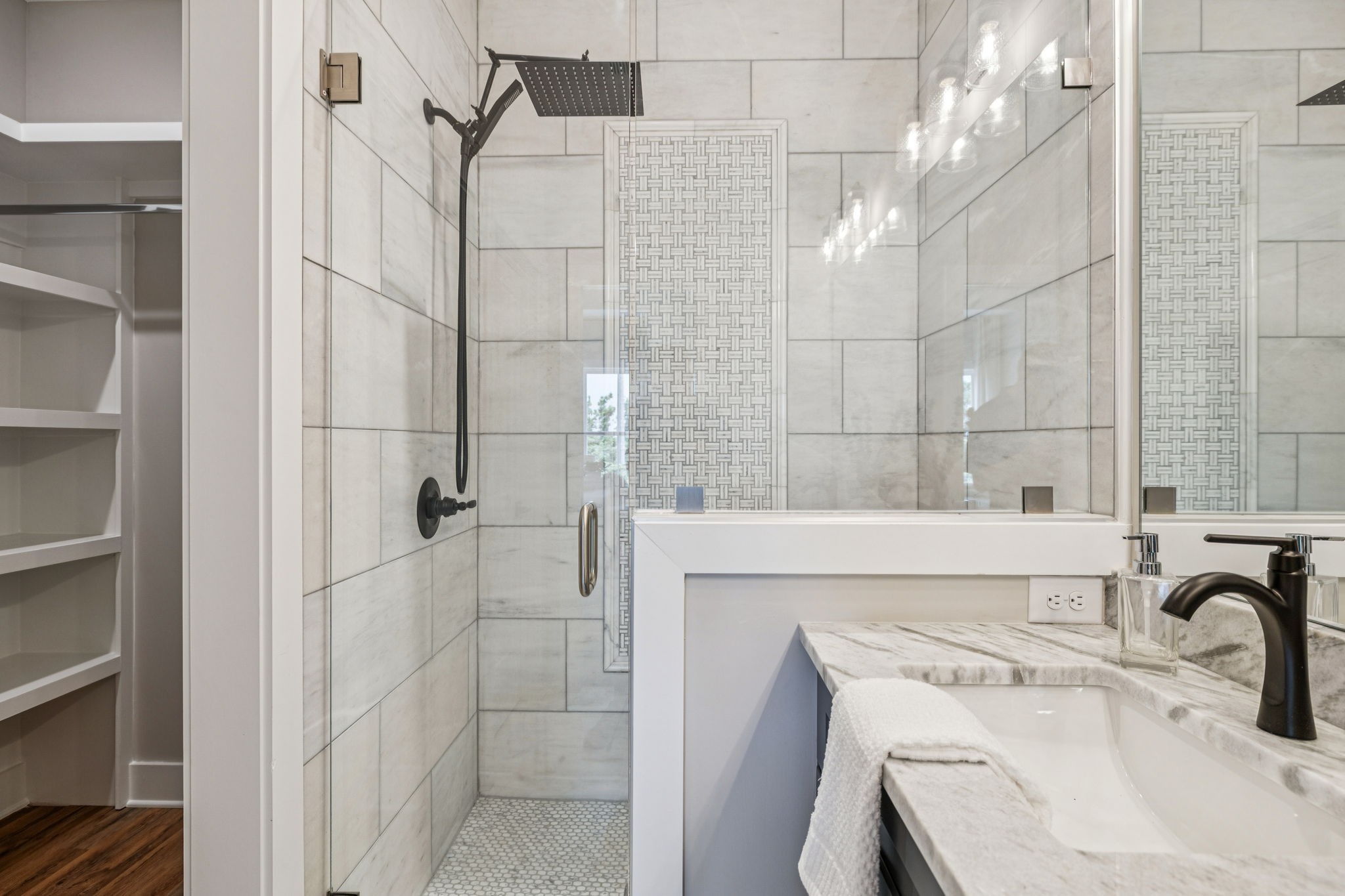 257 B Riverside Drive Nashville, TN 37206 - Photo 28 of 56 a bathroom with a sink and a shower