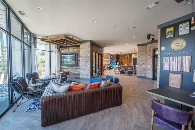 a room with gym equipment