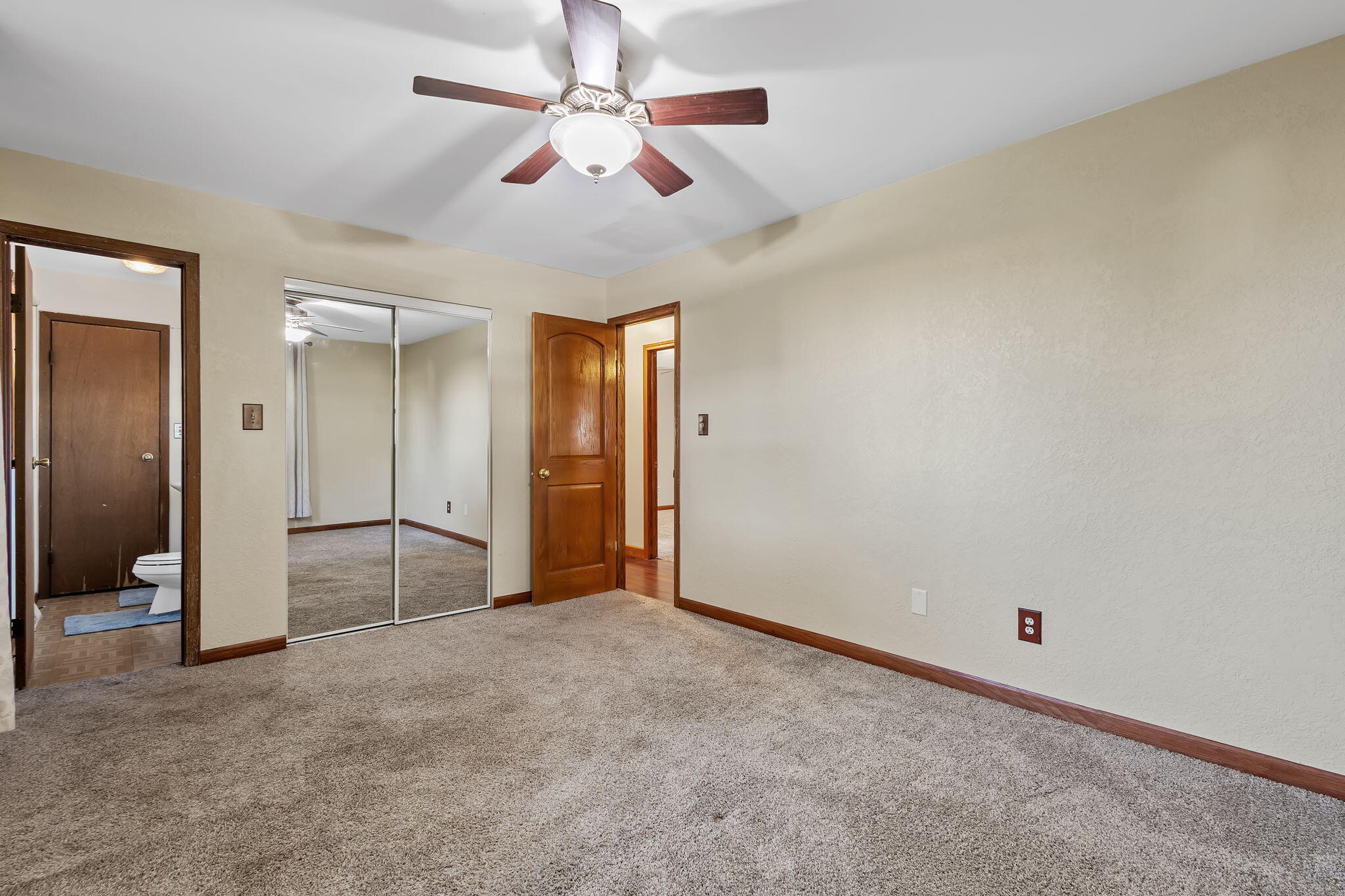 530 South 300 East Kouts, IN 46347 - Photo 16 of 42 an empty room with fan and entrance