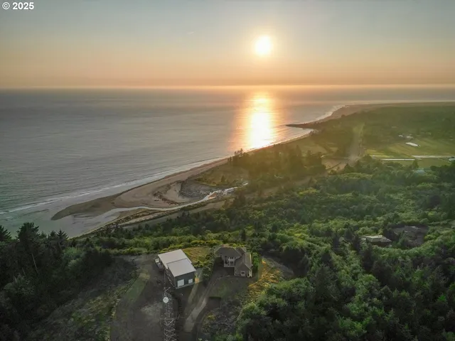 a view of an ocean and beach