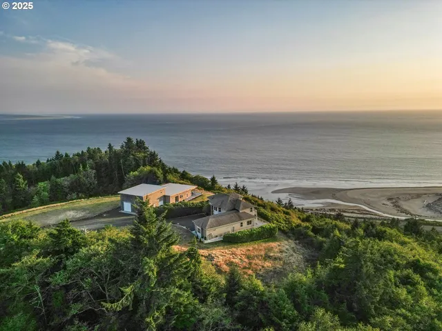 a view of a lake with a city