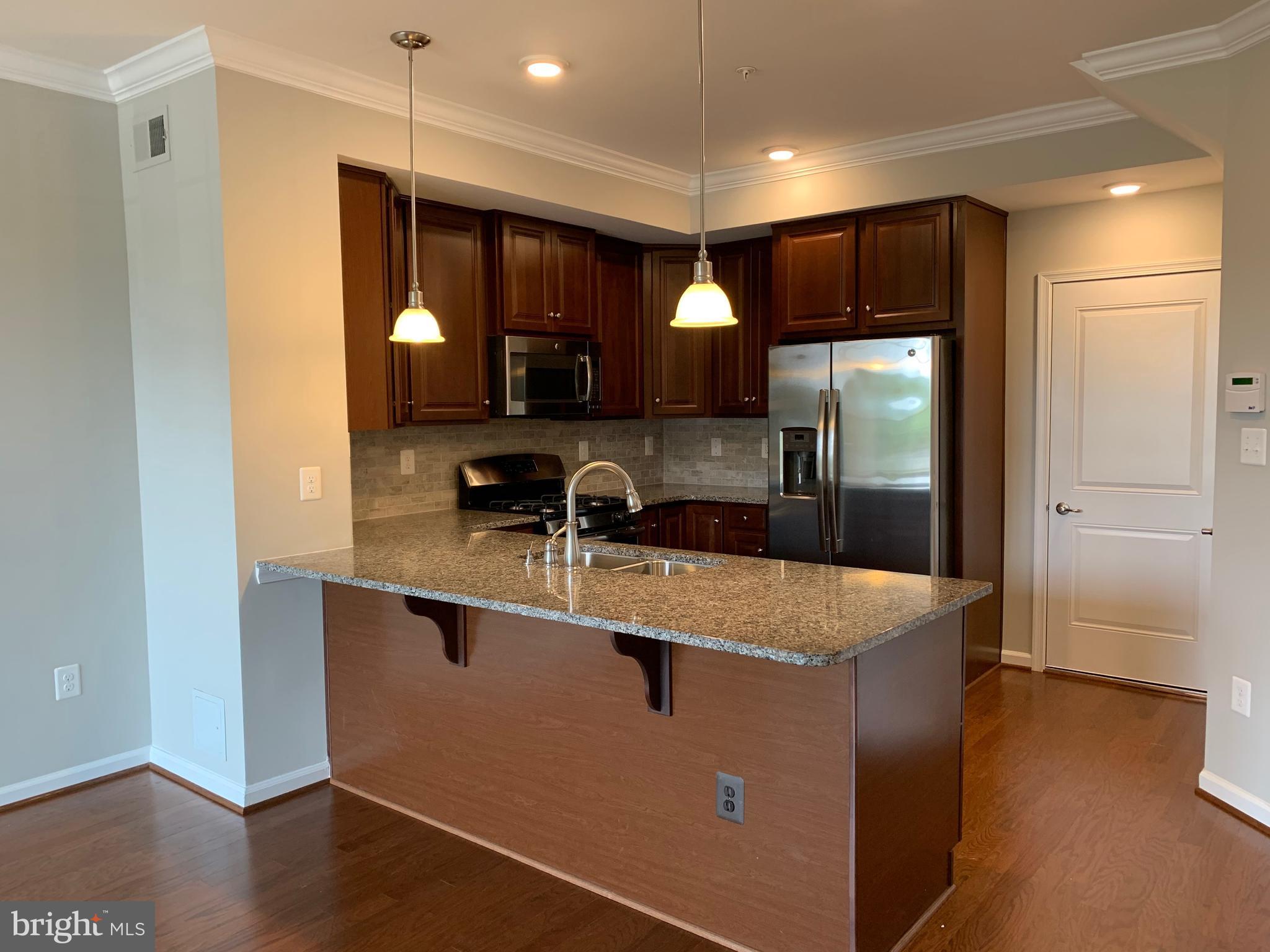 6491 Jack Linton Drive South Frederick, MD 21703 - Photo 3 of 28 a kitchen with kitchen island a sink and a refrigerator