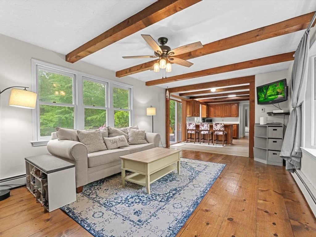 157 Harvard Road Bolton, MA 01740 - Photo 18 of 42 a living room with furniture and a large window