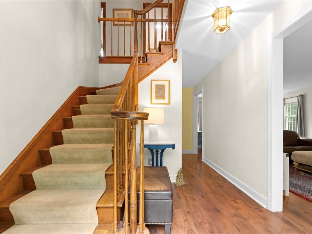 157 Harvard Road Bolton, MA 01740 - Photo 5 of 42 a view of entryway and hall with wooden floor