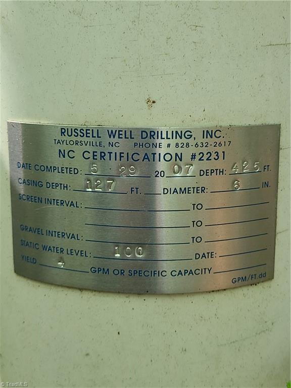 0 Bobcat Mountain Road Purlear, NC 28665 - Photo 16 of 16 Well tag