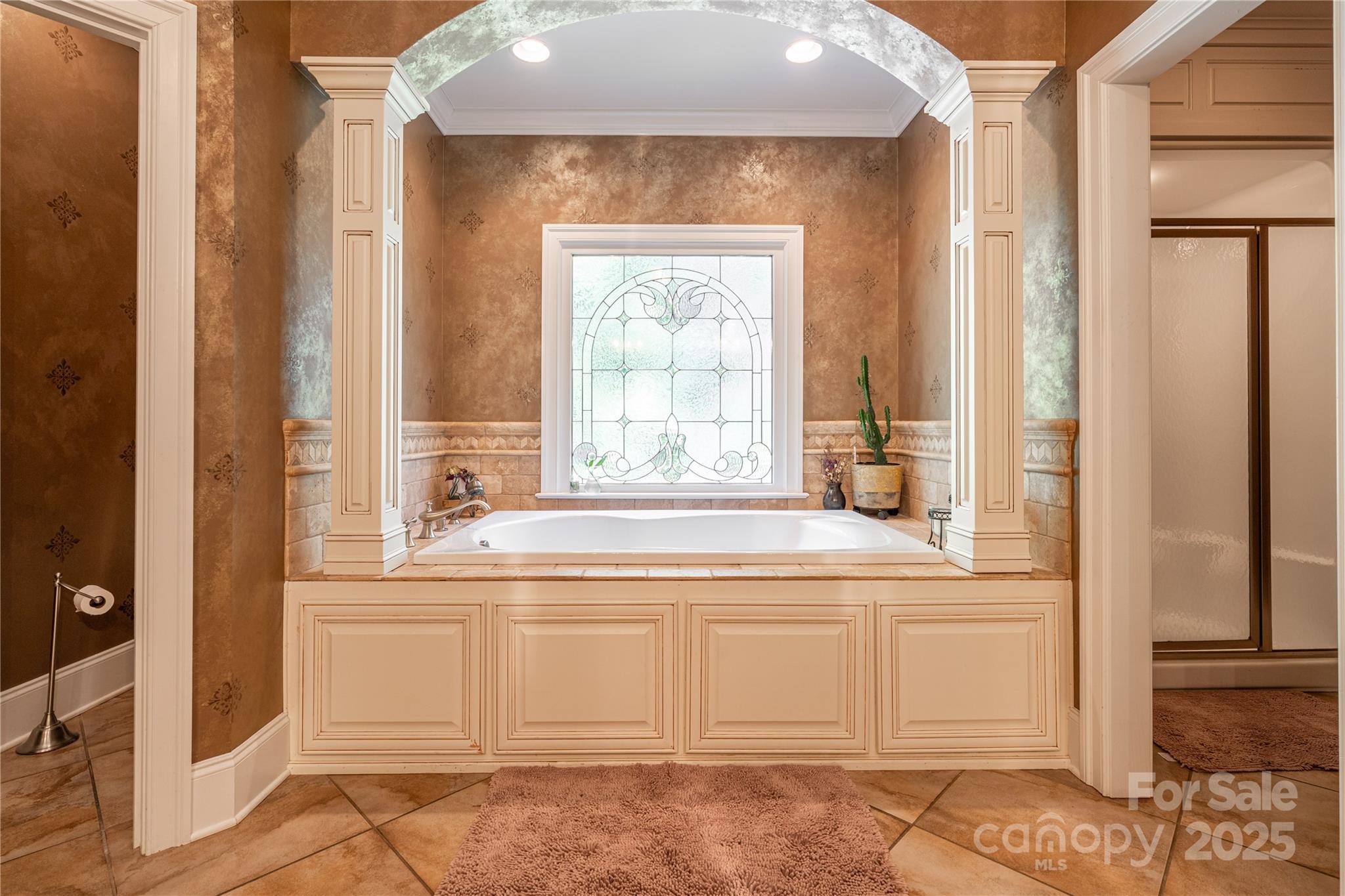 1427 Merrimont Avenue Kings Mountain, NC 28086 - Photo 24 of 48 a bathroom with a tub sink and mirror