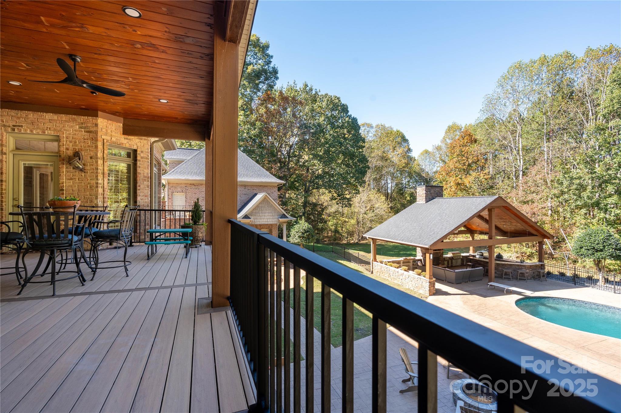 1427 Merrimont Avenue Kings Mountain, NC 28086 - Photo 26 of 48 a view of a balcony with chairs