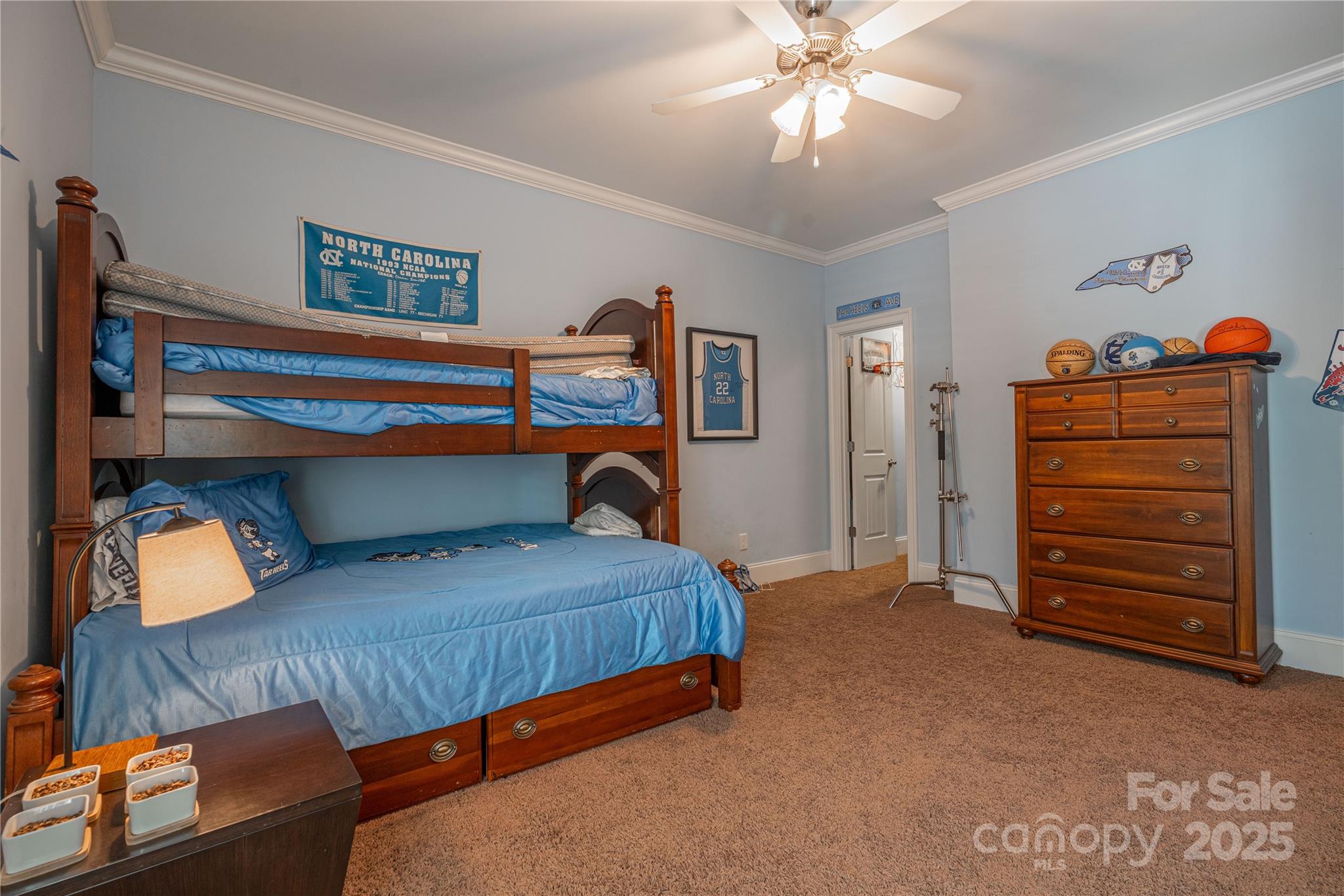 1427 Merrimont Avenue Kings Mountain, NC 28086 - Photo 28 of 48 a bedroom with a bed and a closet