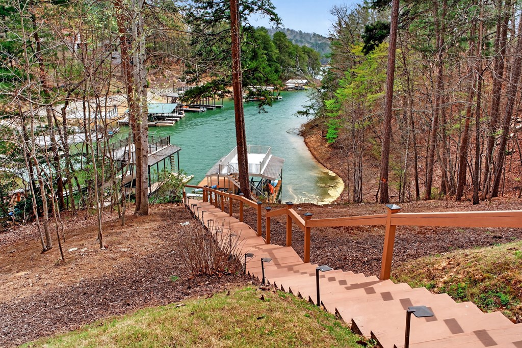 127 Azure Point Blue Ridge, GA 30513 - Photo 36 of 39 Fair sloped steps to lake