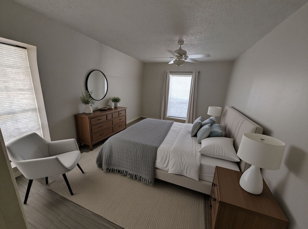 9017 Rue Cambon Street, Unit 98 Houston, TX 77074 - Photo 4 of 11 a bedroom with bed and window