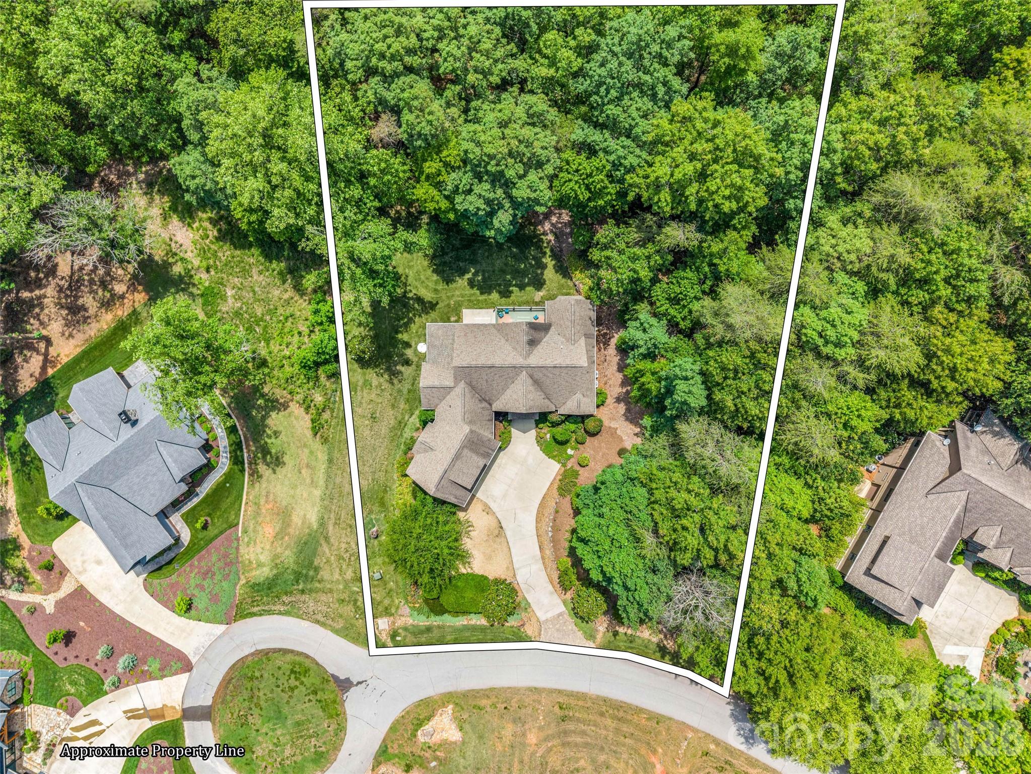 120 Glenn Court Mill Spring, NC 28756 - Photo 46 of 48 an aerial view of a house with a yard and lake view