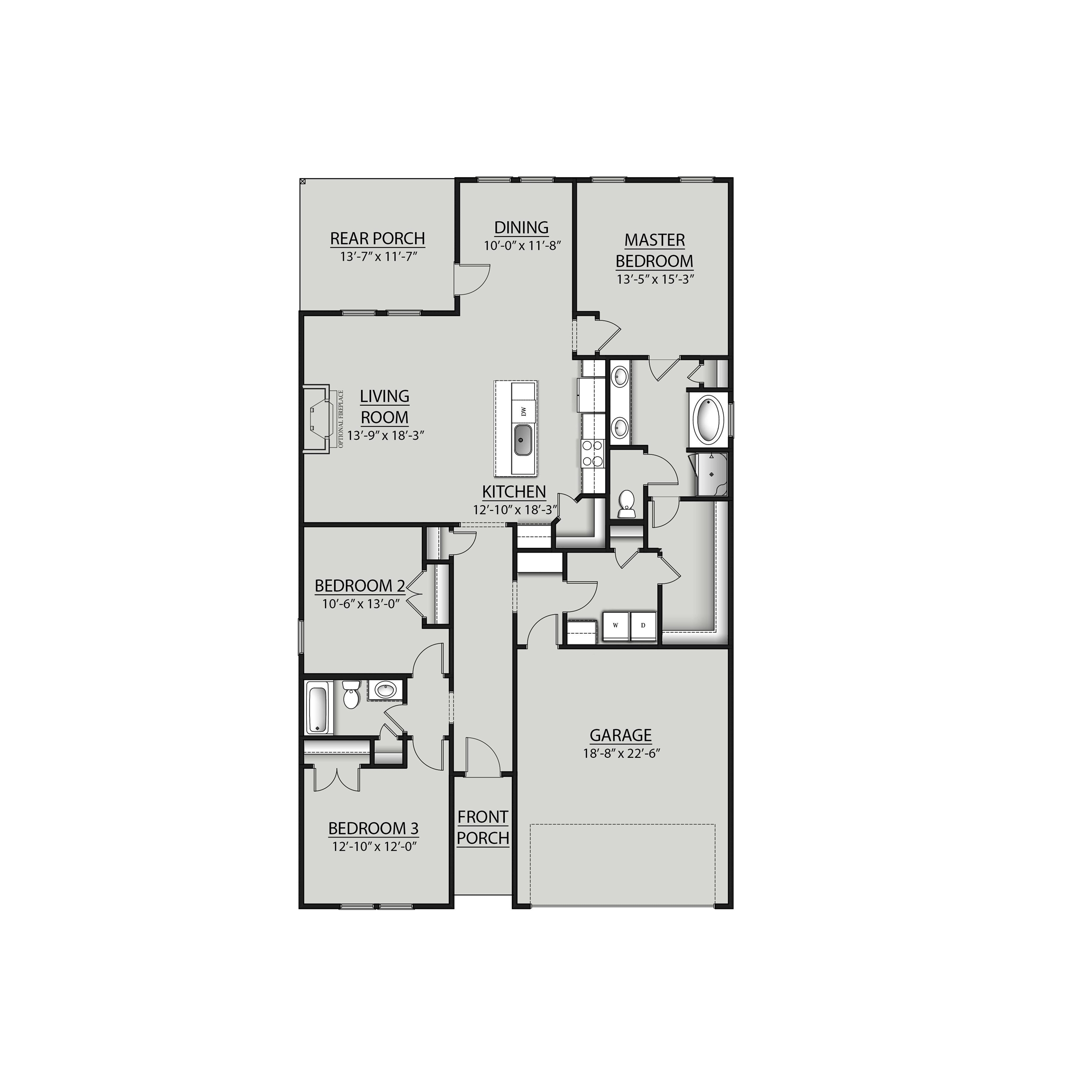 11190 Seaglass Circle Foley, AL 36535 - Photo 2 of 2 Floor plan