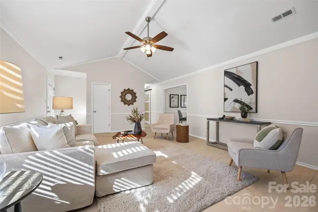 a bedroom with furniture and a couch