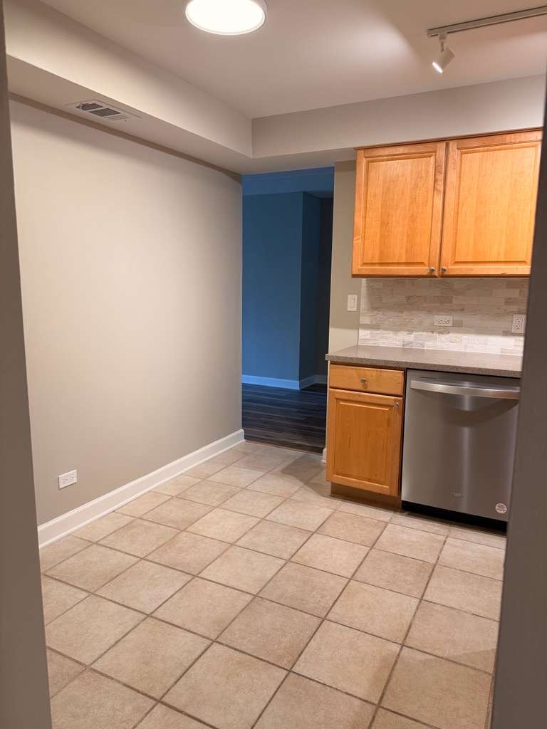 2066 St Johns Avenue, Unit 304 Highland Park, IL 60035 - Photo 5 of 18 a view of kitchen with granite countertop cabinets and outdoor space