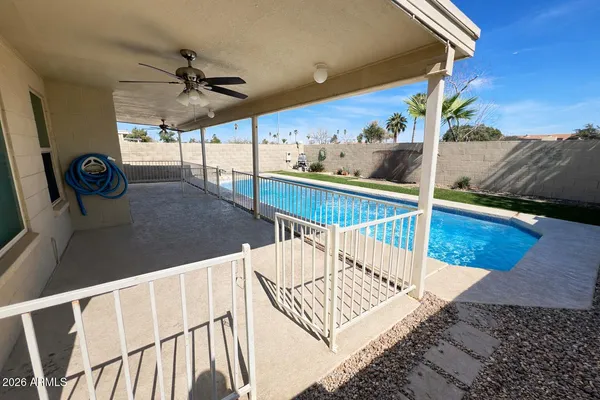 a view of a balcony
