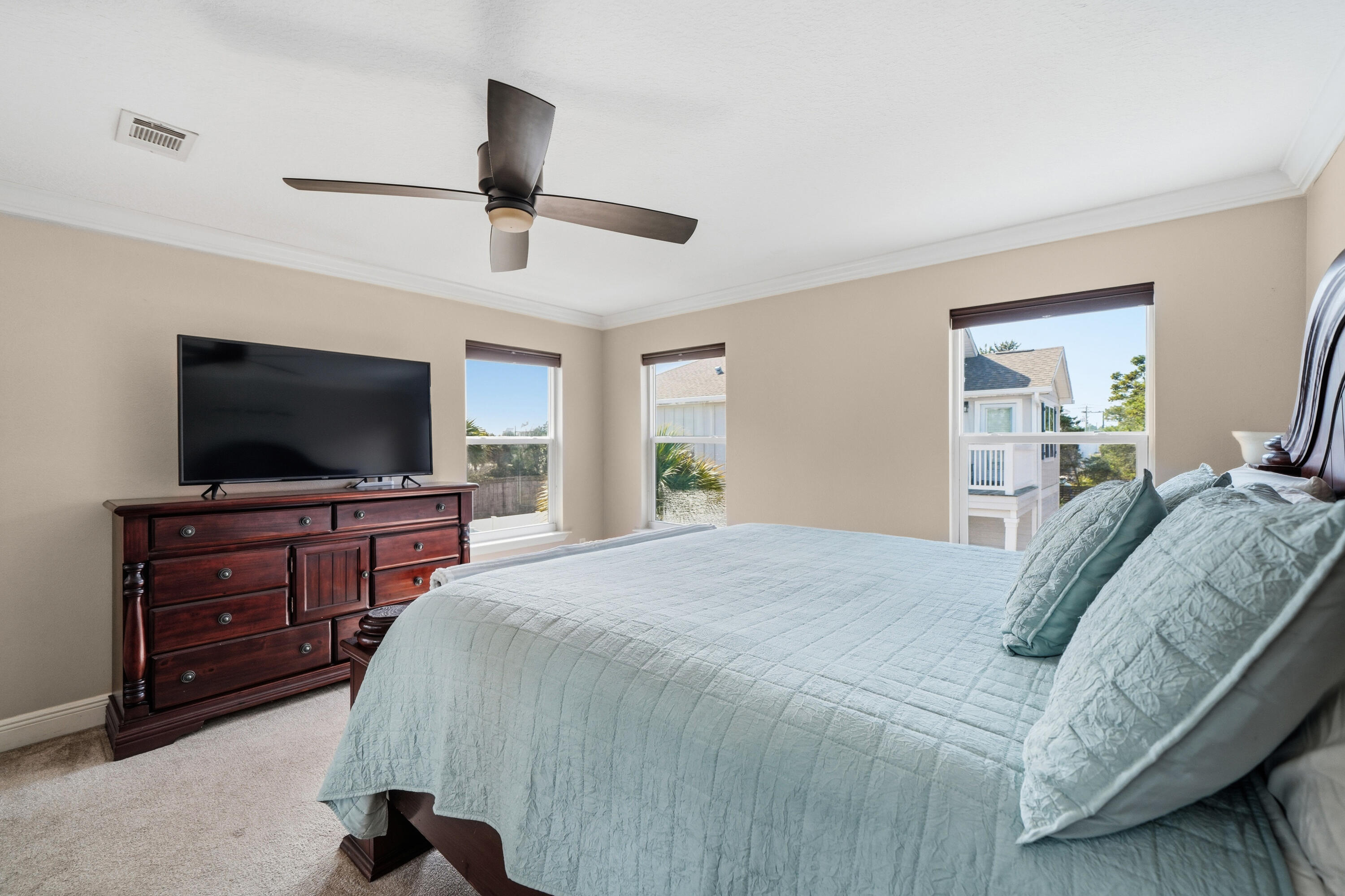 135 Grayling Way Inlet Beach, FL 32461 - Photo 4 of 61 a bedroom with a bed and a flat screen tv