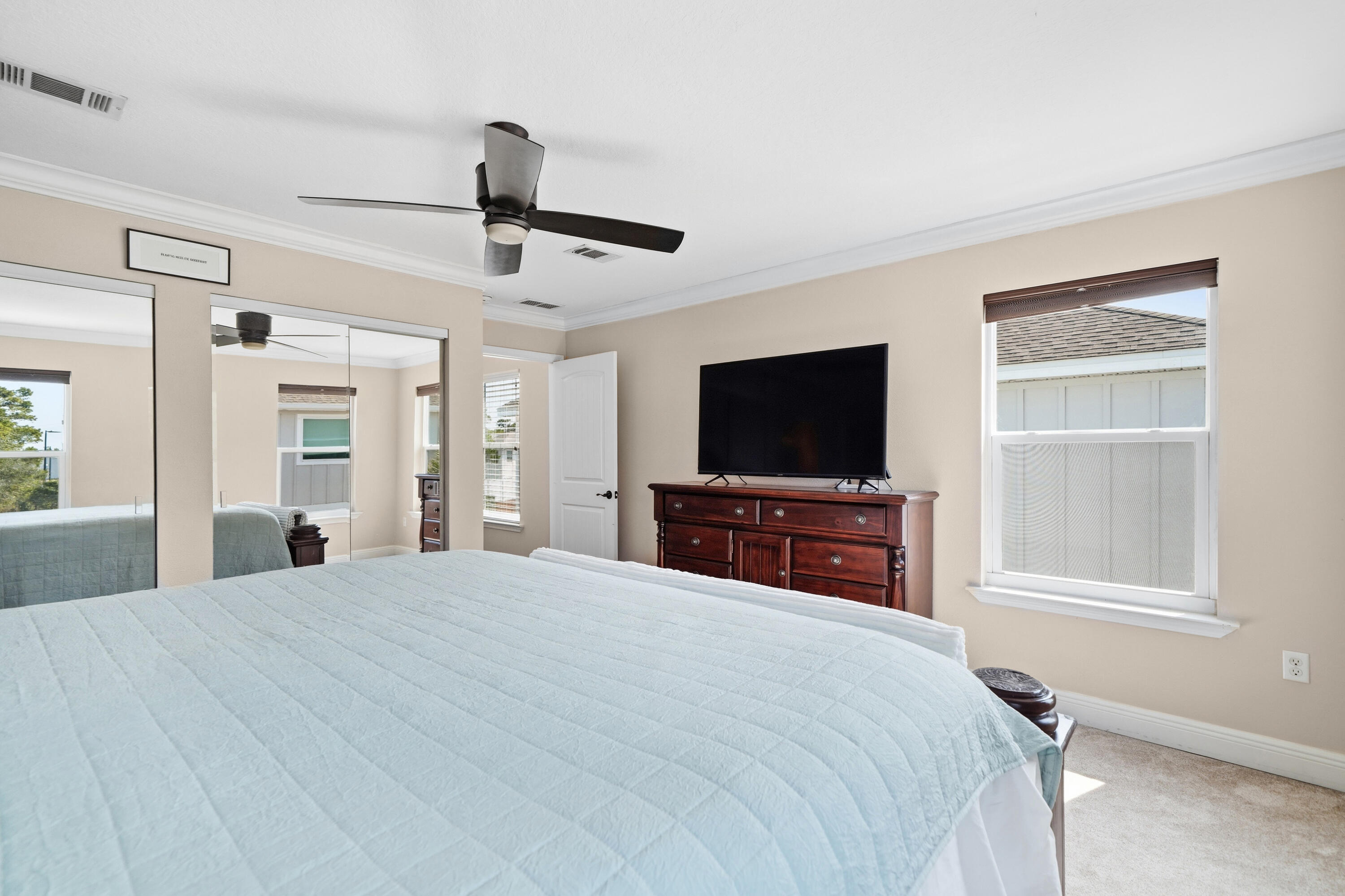 135 Grayling Way Inlet Beach, FL 32461 - Photo 6 of 61 a bedroom with a bed and a flat screen tv