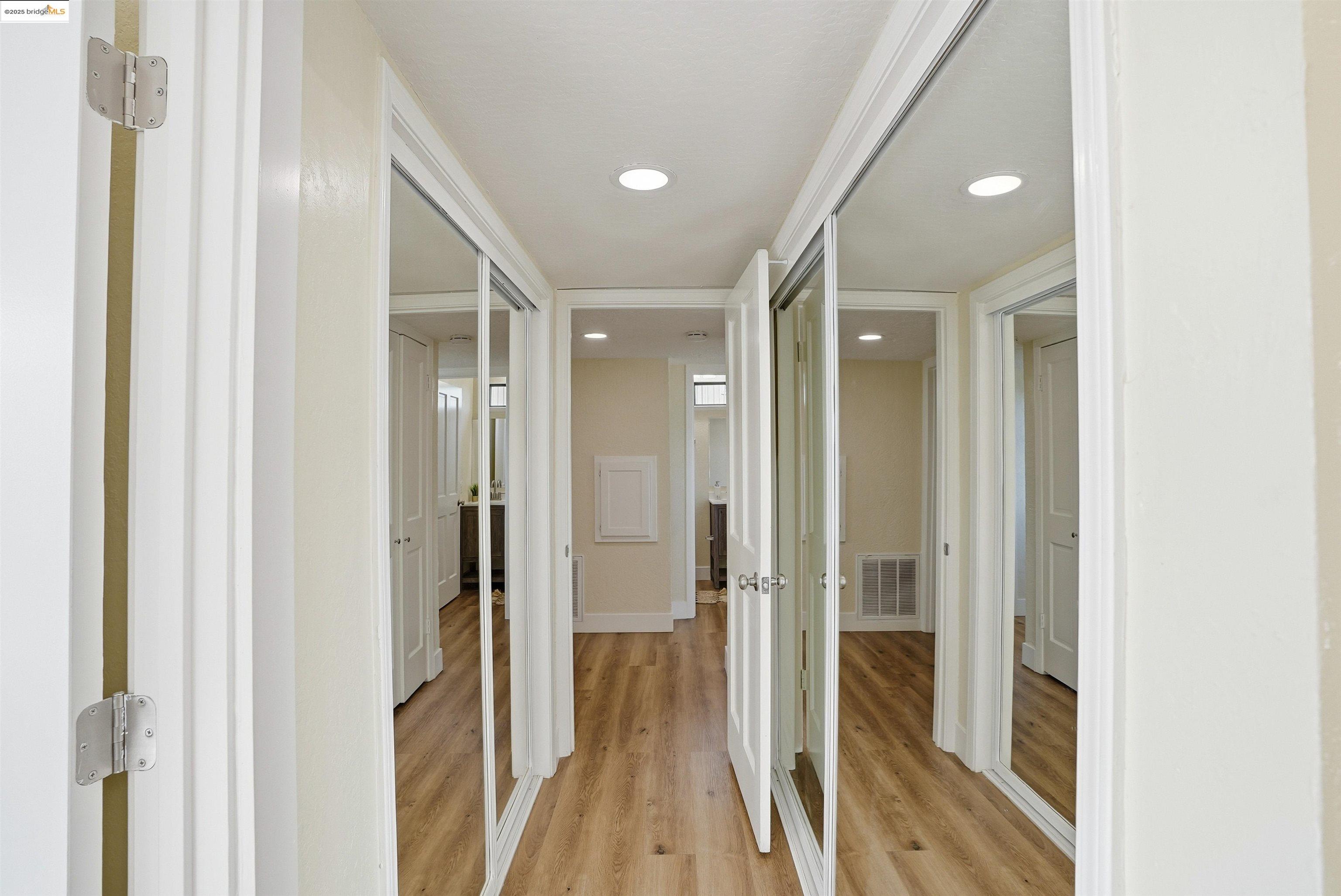 2796 Taylor Road Bethel Island, CA 94511 - Photo 23 of 49 Corridor featuring light wood finished floors and recessed lighting