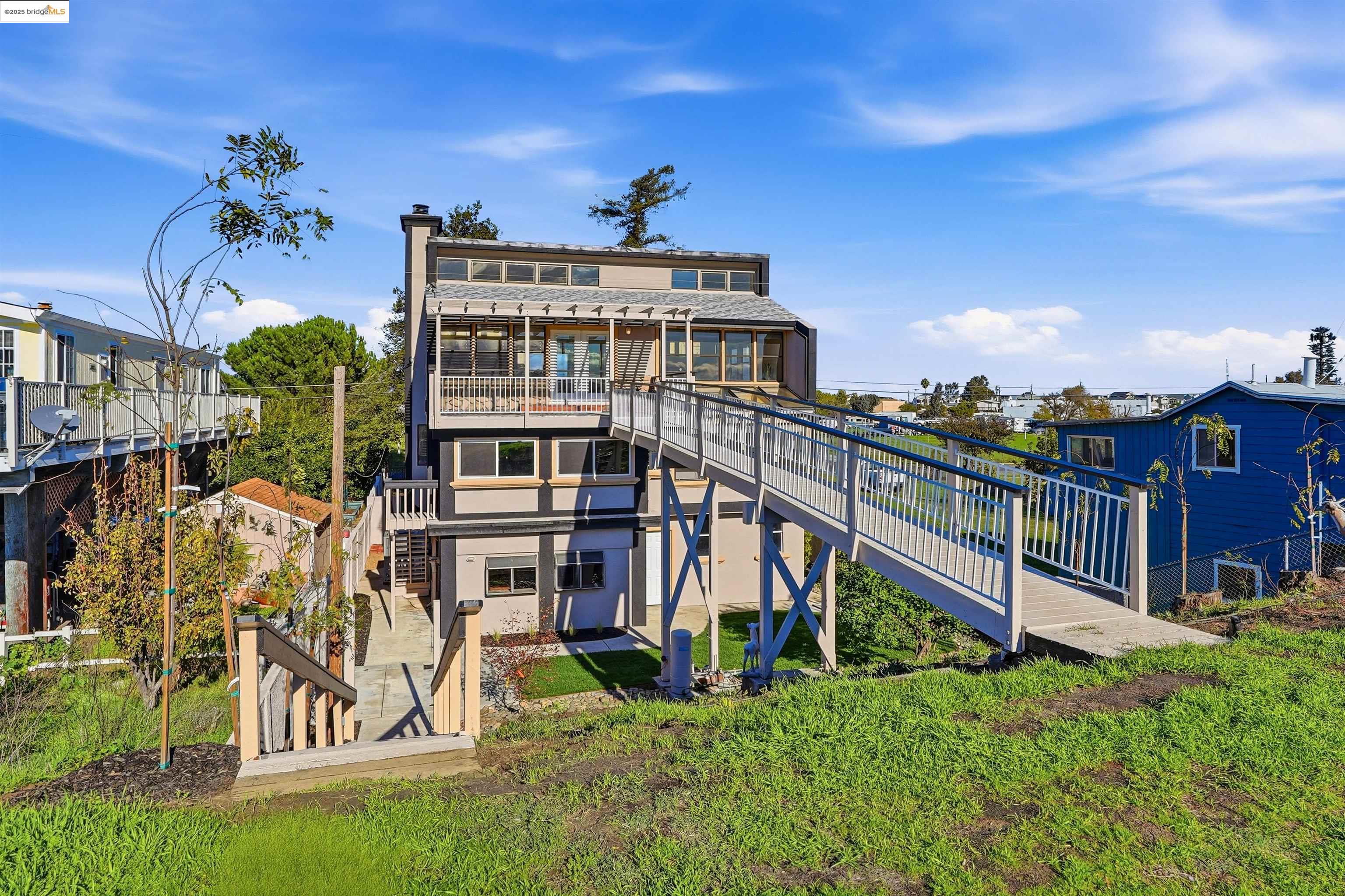 2796 Taylor Road Bethel Island, CA 94511 - Photo 44 of 49 Back of property with stairway