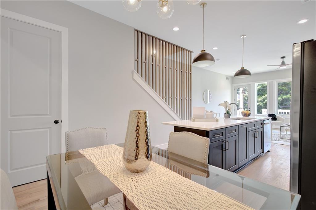 458 Connally Street Southeast Atlanta, GA 30312 - Photo 11 of 51 a kitchen with sink and refrigerator