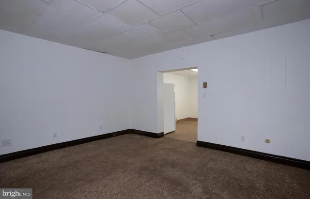 a view of an empty room