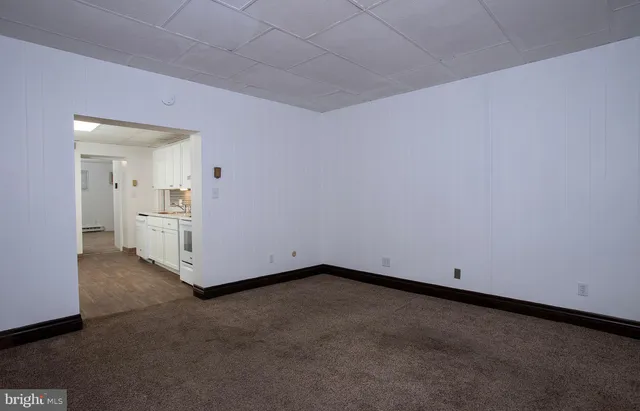 a view of an empty room