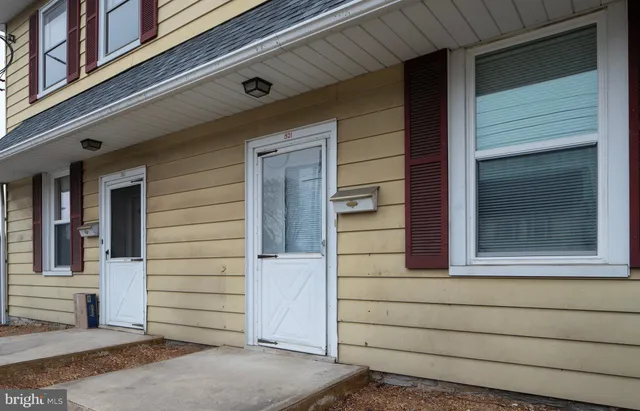 a view of front door
