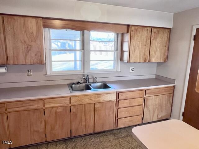 504 Winterlochen Road Raleigh, NC 27603 - Photo 8 of 39 a kitchen with a sink cabinets and window