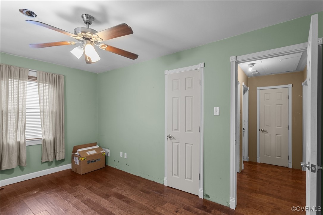 911 Maple Street Ashland, VA 23005 - Photo 26 of 35 wooden floor in an empty room with a window