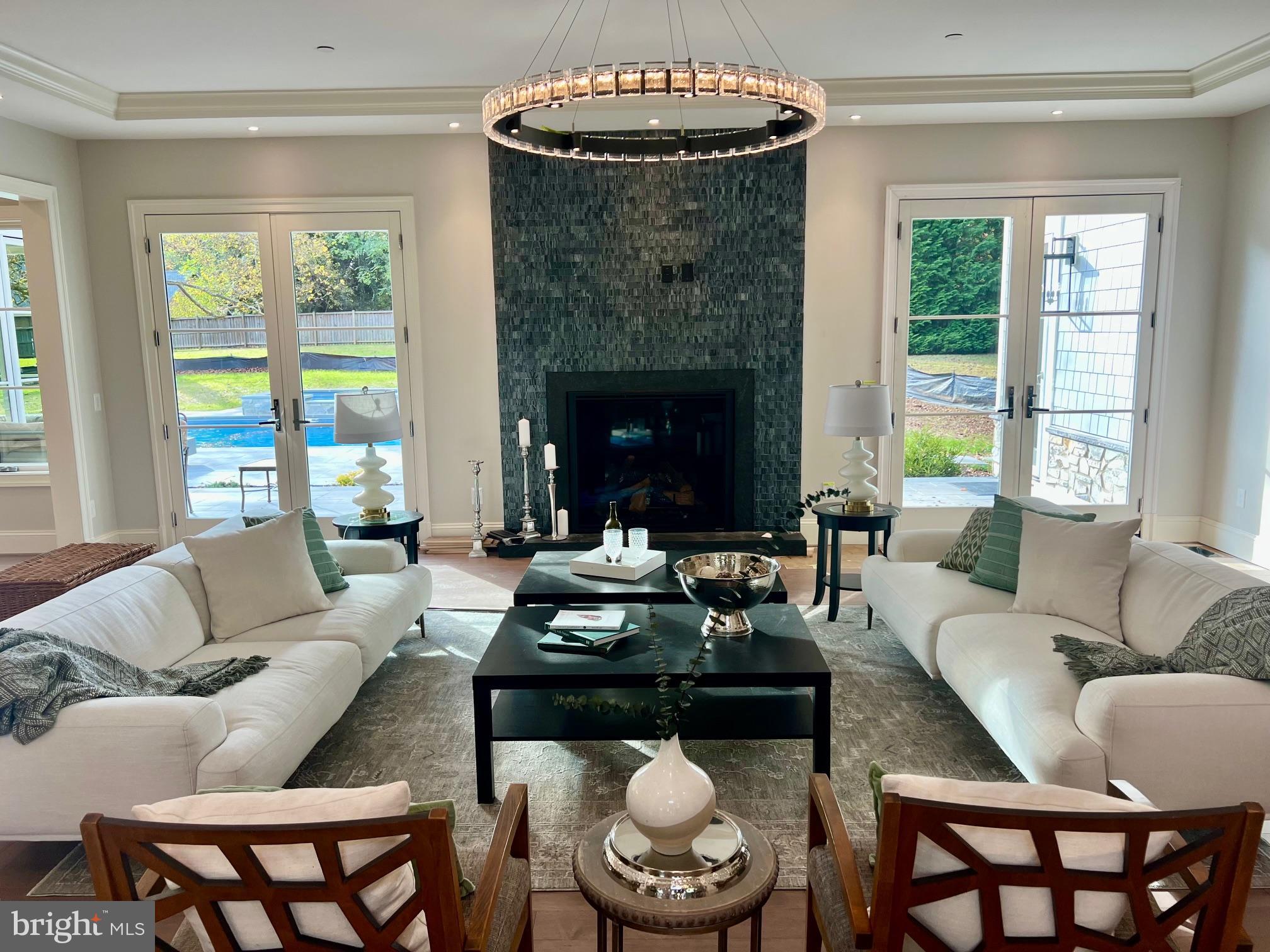 314 Golf Course Road Owings Mills, MD 21117 - Photo 19 of 112 a living room with furniture and a fireplace