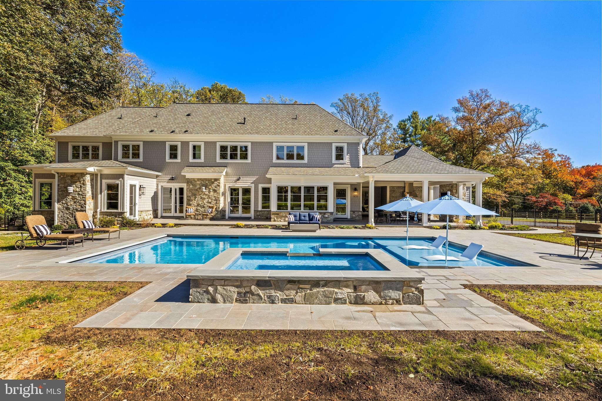 314 Golf Course Road Owings Mills, MD 21117 - Photo 2 of 112 a view of a house with swimming pool and sitting area