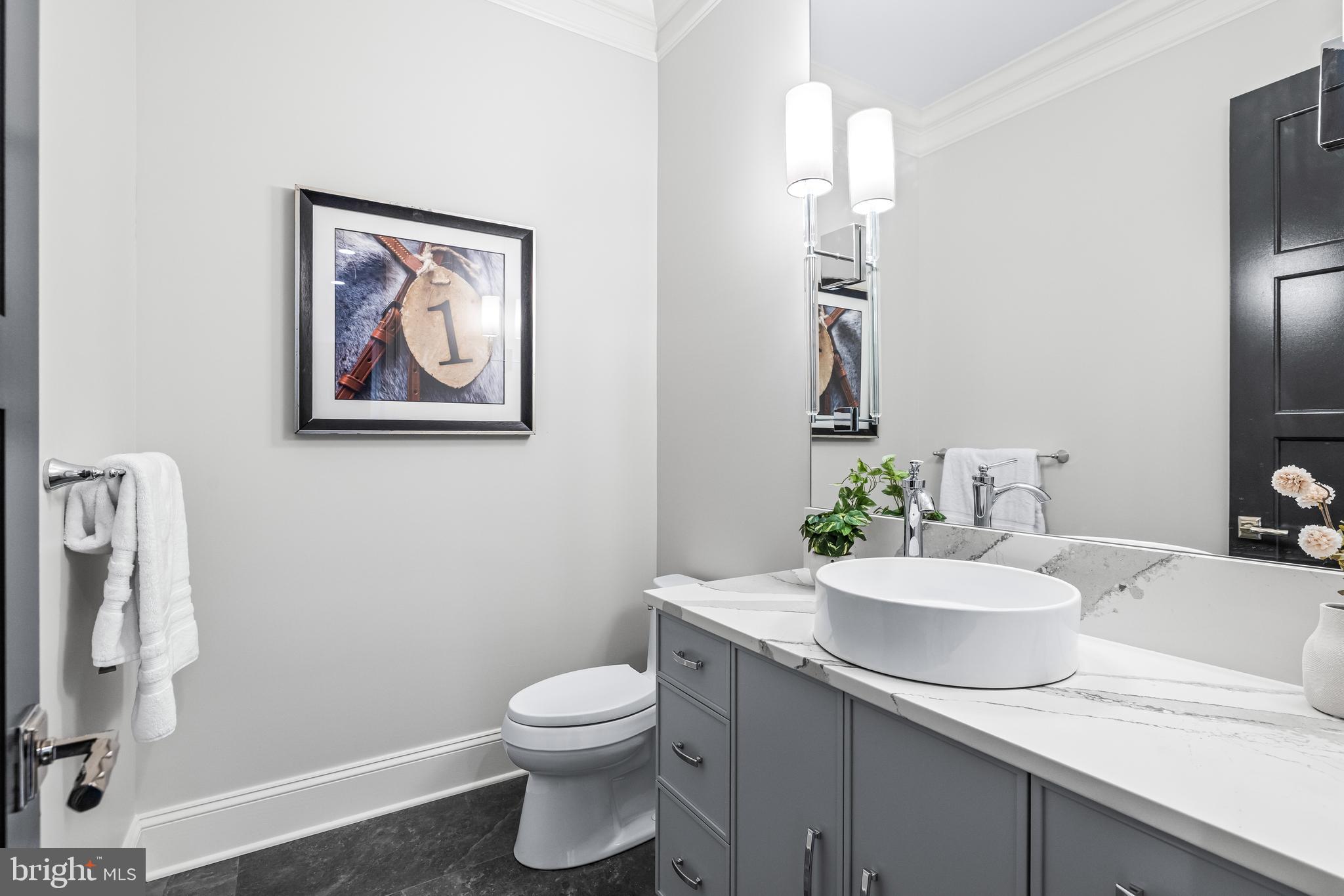 314 Golf Course Road Owings Mills, MD 21117 - Photo 45 of 112 a bathroom with a toilet sink and mirror
