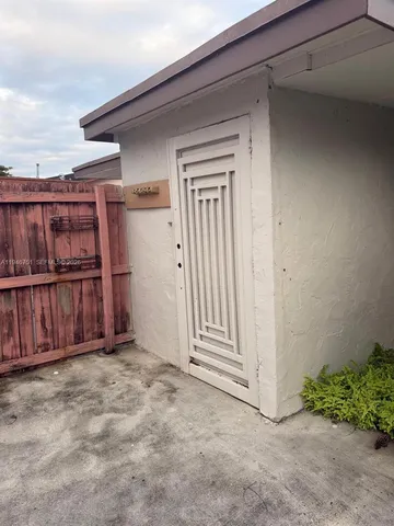 a view of front door