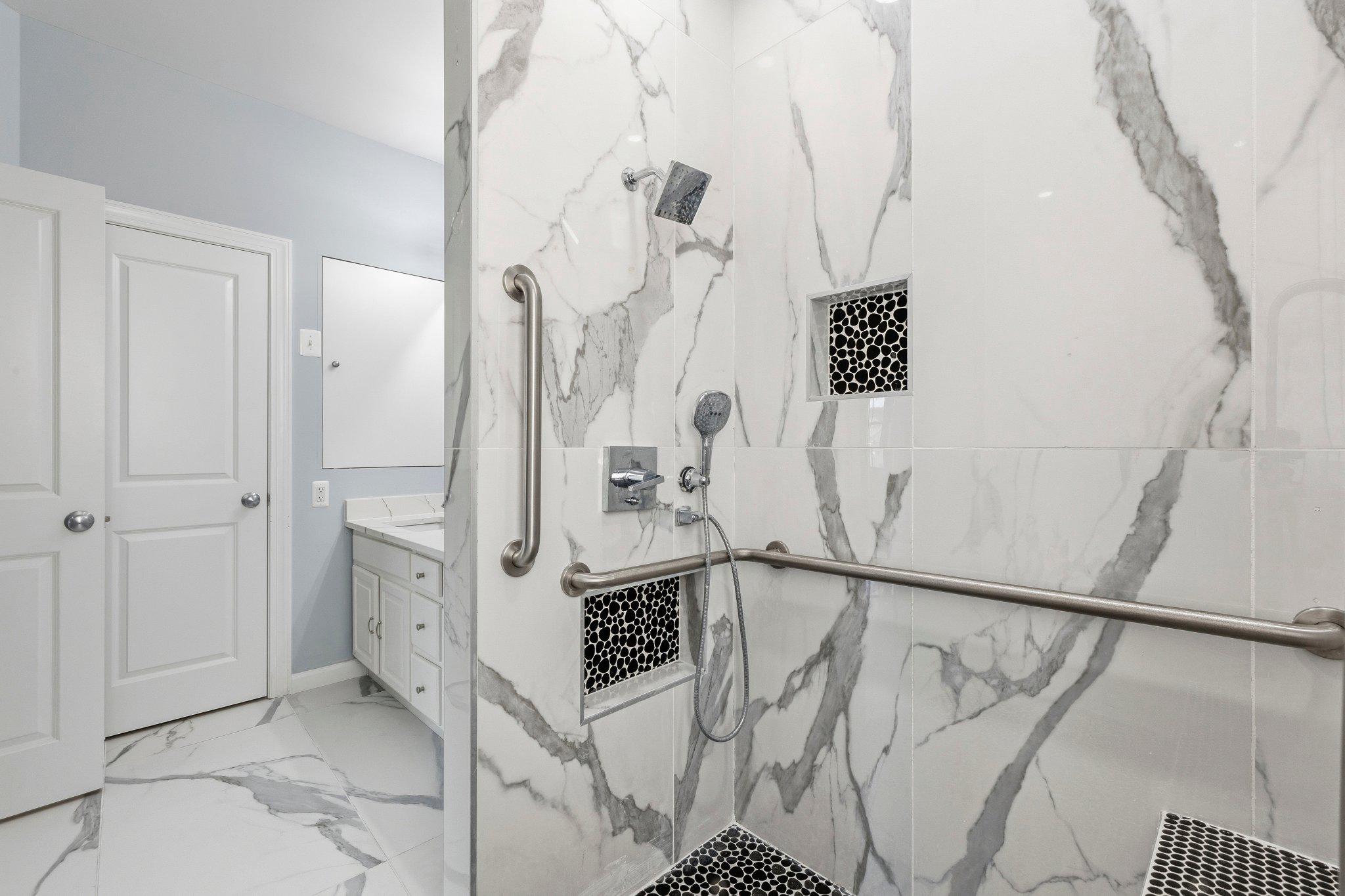 1105 Verbena Court Silver Spring, MD 20906 - Photo 26 of 78 Primary bathroom with oversized walk-in shower.