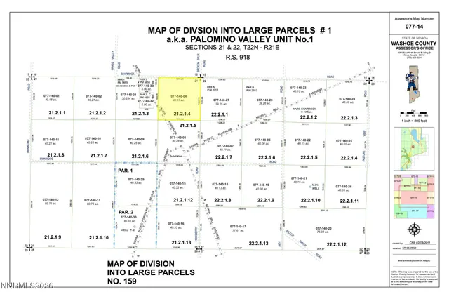 $349,000 | 40-acr Sharrock Road, Reno, NV 89510