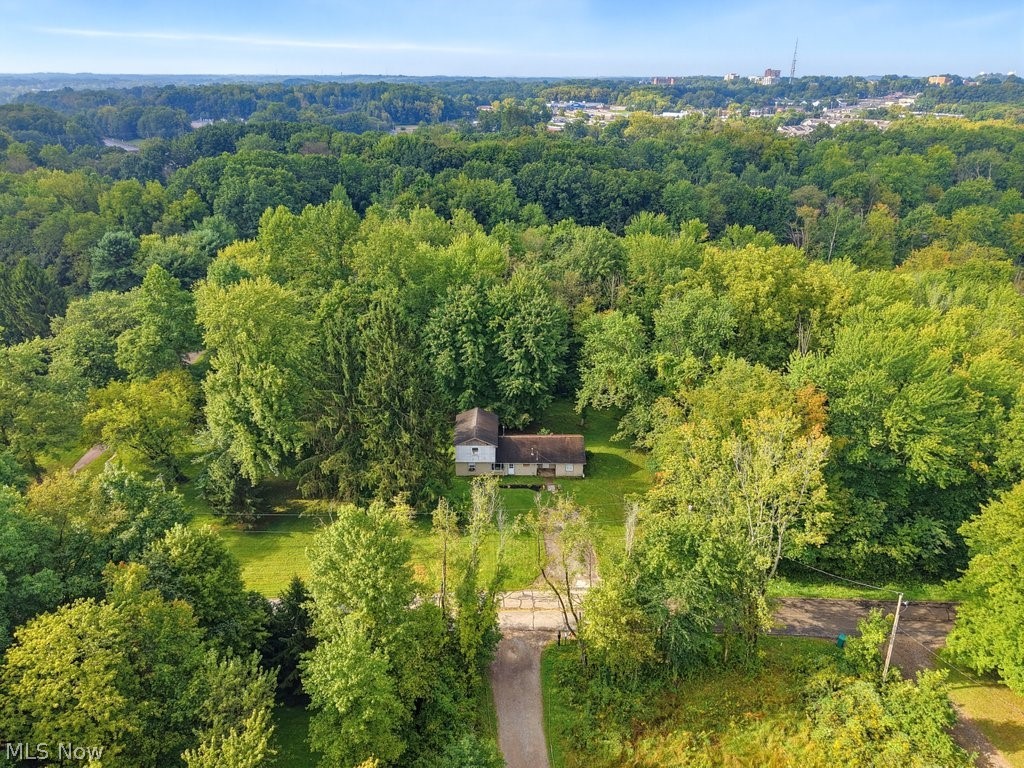 2014-2042 Merrill Road Kent, OH 44240 - Photo 1 of 26 Expansive treed lot featuring a detached residence with light-toned siding and a dark roof