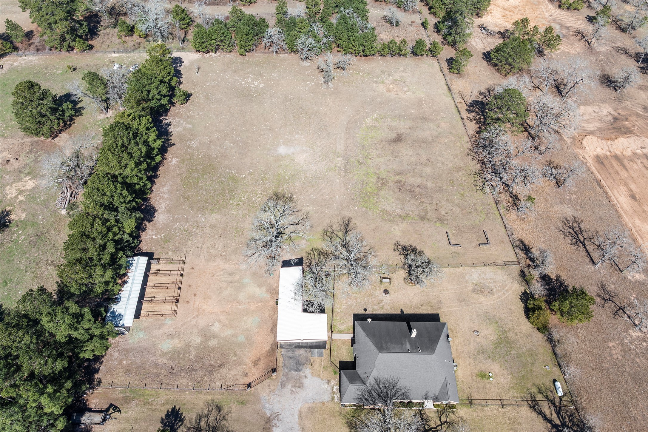23530 Hargrave Road Hockley, TX 77447 - Photo 34 of 46 an aerial view of a house with a yard