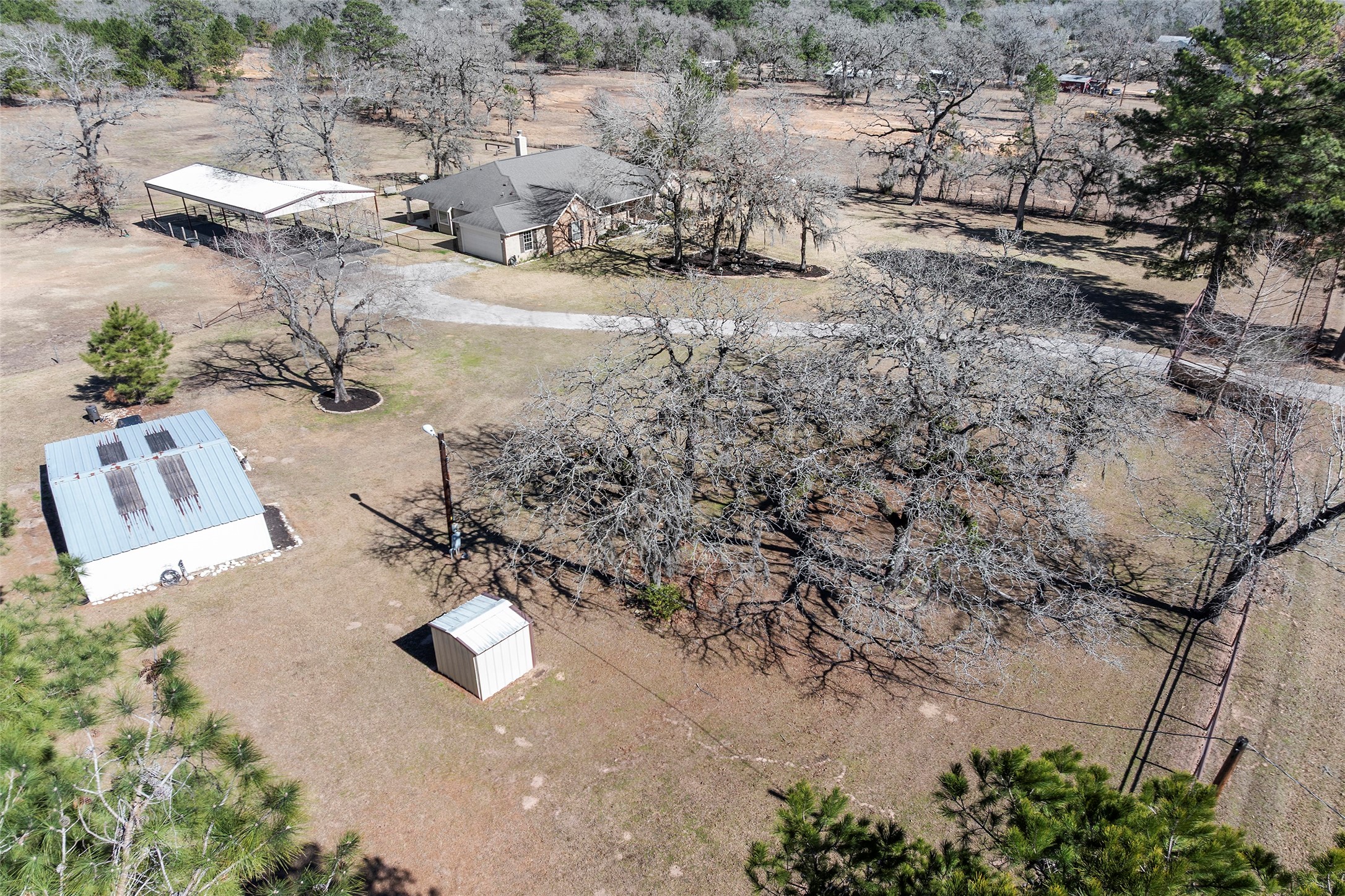 23530 Hargrave Road Hockley, TX 77447 - Photo 44 of 46 an aerial view of residential house with outdoor space
