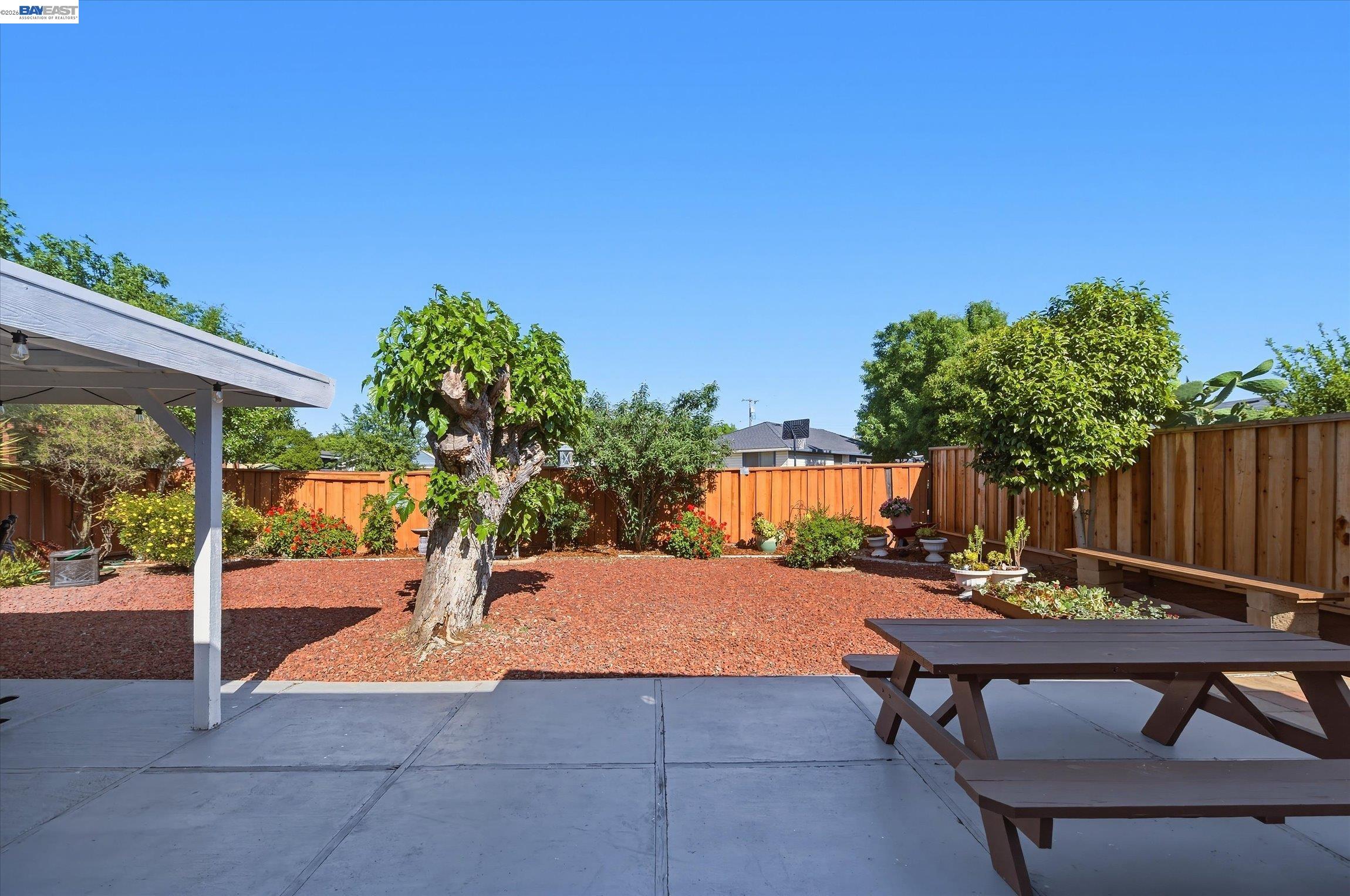 442 James Street Livermore, CA 94551 - Photo 21 of 28 a view of a backyard with sitting area