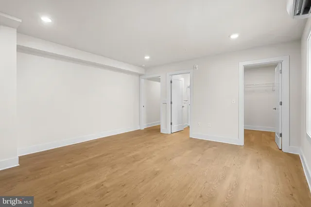 a black and white building with a outdoor space