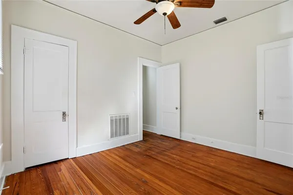 wooden floor in an empty room
