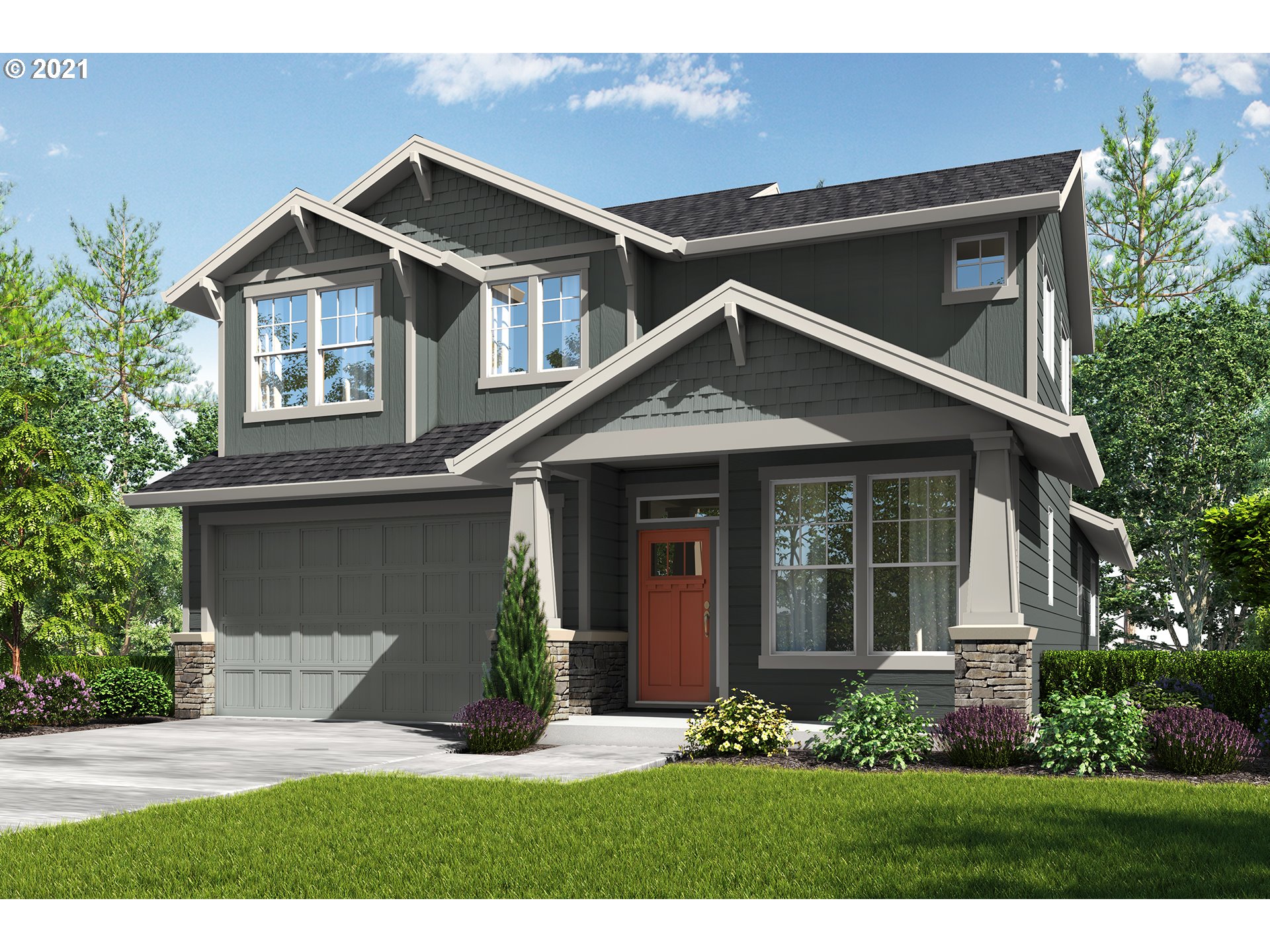 38439 Maple Street, Unit HS 4 Sandy, OR 97055 - Photo 1 of 3 a view of a yard in front view of a house