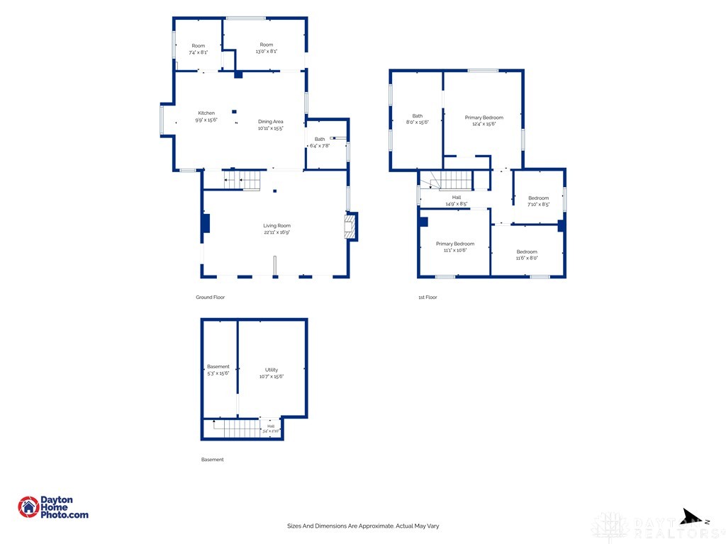 8707 Lytle Ferry Road Waynesville, OH 45068 - Photo 54 of 54 A comprehensive floor plan detailing each level, perfect for visualizing the layout and flow of this residence.